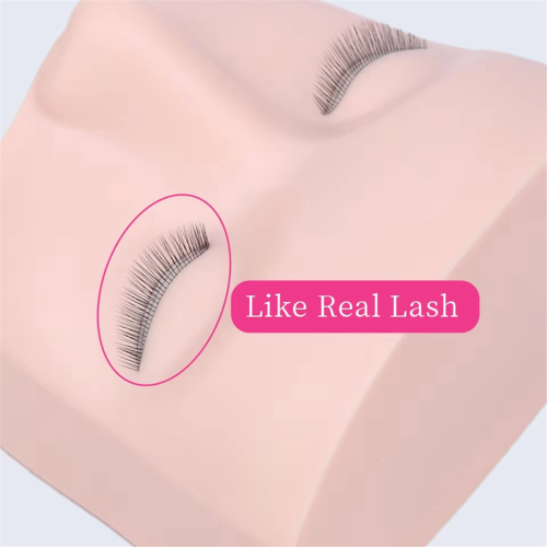 3 Layers Lashes Mannequin Head for Practice Lash Makeup Tool Extensions Eyelashes Grafting Training 2