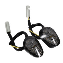 1 Pair Amber LED Turn Signal Light Indicator Lamp Flush Mount for YZF R1 R6 R6S Smoke
