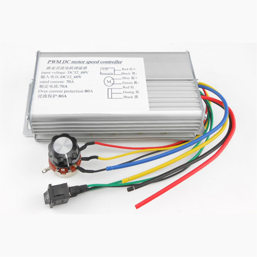 DC12V-60V 70A 4000W DC Motor PWM Speed Control Brush Controller Current Voltage Regulator for Electric Scooter Bicycle 2