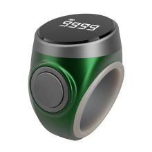 Smart Tally Counter Digital Electronic Finger Ring Muslims Prayer Time Reminder Green