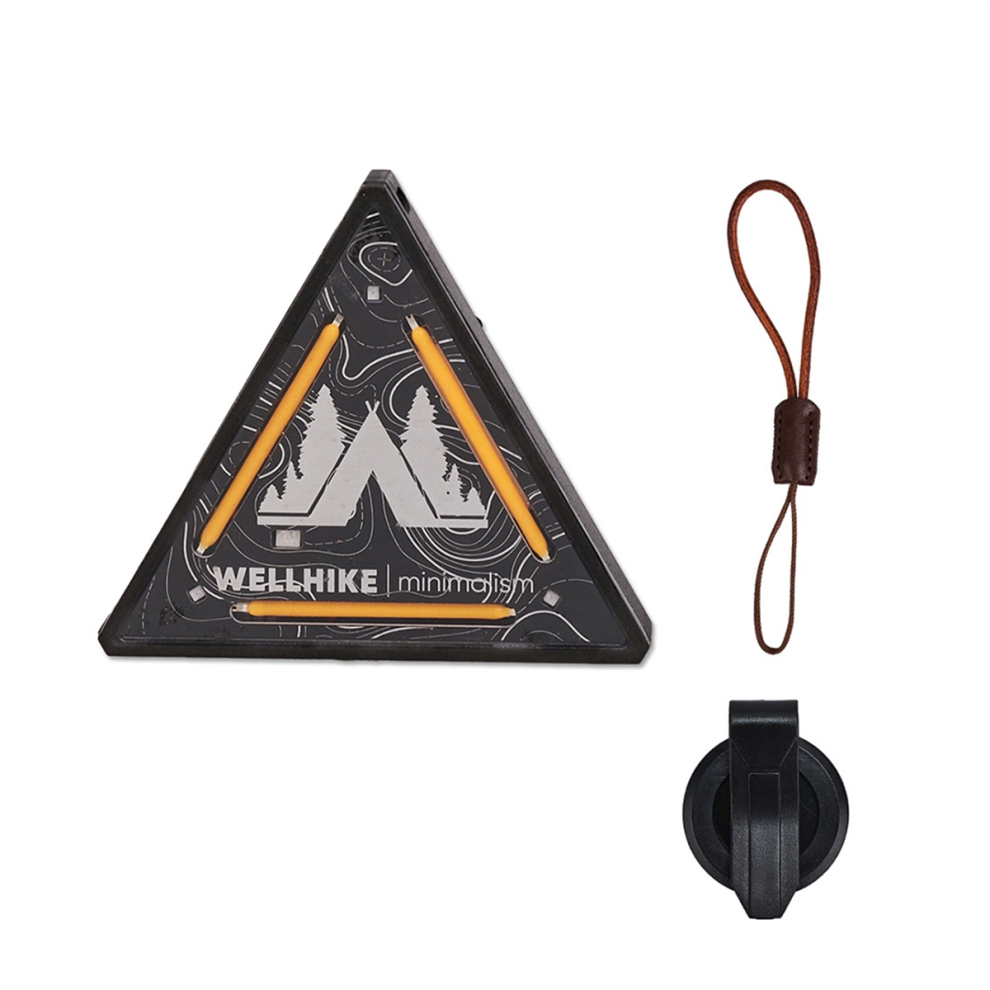 Photos - Flashlight Outdoor Triangle Light Night Badge Warning Decoration Camping Atmosphere Mini Small Pendant Lamp C