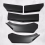 5Pcs Car Universal Front Lip Chin Bumper Splitter Spoiler Stepped Design Modified Parts 3