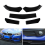 5Pcs Car Universal Front Lip Chin Bumper Splitter Spoiler Stepped Design Modified Parts 4