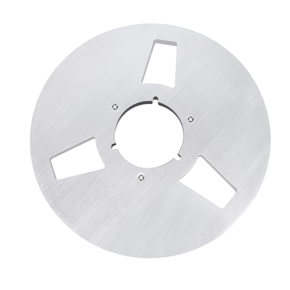 3 Hole 10.5inch Open Reel Audio Tape Empty Hub Reel-to-Reel Recorders with Disk New Aluminum Accessories Silver-image-OPC-PJCBGDV-NEW