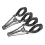 Motorcycle Universal Headlight Bracket Mount Clamp for 39mm-41mm Adjustable Black+Silver 11