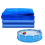 14.76 FT Round Pool Tarp Waterproof Heavy Duty Mat Floor Liner 6