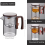Water Separation Inner Container Teapot One Click Magnetic Switch Tea Filtration GlassTea Pot Wood Handle 3