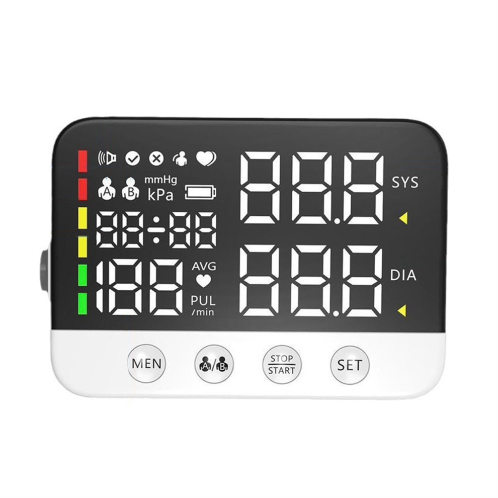 Saudism Upper Arm Cuff Blood Pressure Monitor Electronic Digital Sphygmomanometer Medical Bp Monitors Tensiometer