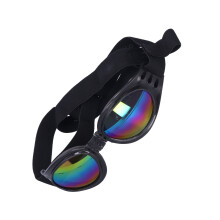 Hunde-Sonnenbrille für mittelgroße und große Hunde, faltbar, UV-Schutz, schwarz
