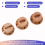 3Pcs Wood Guitar Knobs Control Volume Tone Buttons Electric Accessories Replacement Caps for Bass Potentiometer 8