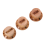 3Pcs Wood Guitar Knobs Control Volume Tone Buttons Electric Accessories Replacement Caps for Bass Potentiometer 3