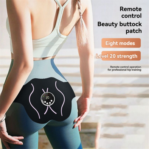 Hip Muscle Stimulator Electric Trainer Lifting Massage EMS Exercise Belt Buttock E57 with RC 2