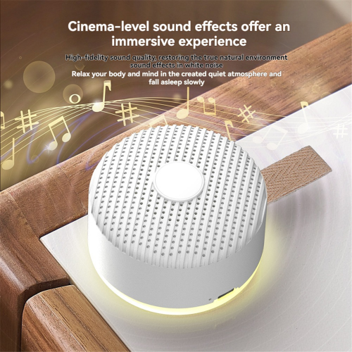 White Noise Machine with 12 Adjustable, Night Light, Portable Bluetooth Speaker,Timing Function 2