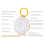 White Noise Machine with 11 Adjustable, Night Light, Bluetooth Speaker,Timing Function Orange 3