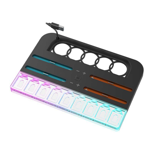 For Switch 2 JoyCon L R Controller Charger Storage Base Game Console Stand with RGB Light for 1
