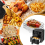 Grids for Hot Air Fryer,3 Layer Stackable Fryer Shelf,304 Stainless Steel,for Oven,Airfryer Accessories, Rectangular 6