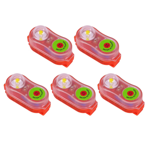 5pcs Life Jacket Light Emergency Signal Locator Saving Energy-Efficient Waterproof Portable