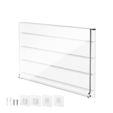 Acrylic Guitar Pick Wall Mount Display Case Storage Box for Picks and Hold 32 Transparent