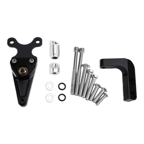 Motorcycle Steering Stabilizer Bracket Kit for CBR650R 650R 2019-2024 Damper Mounting Black