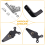 Motorcycle Steering Stabilizer Bracket Kit for CBR650R 650R 2019-2024 Damper Mounting Black 10