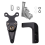 Motorcycle Steering Stabilizer Bracket Kit for CBR650R 650R 2019-2024 Damper Mounting Black 4