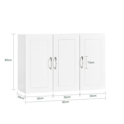 Dulap suspendat SoBuy alb 90x30x60cm 2