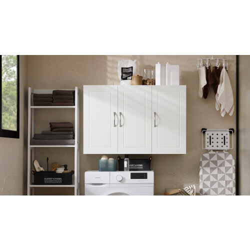 Dulap suspendat SoBuy alb 90x30x60cm 1