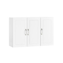 SoBuy fali polc fiókkal, felfüggesztett fiók FRG231-L-W