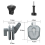 For X5 Action 5/4 Motorcycle Windshield Mount Clip Metal Clamp Camera Bracket for Riding 5