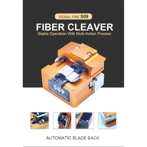High Precision Fusion Splicer Optical Fiber Cutter FTTH Optic Cleaver S09 2