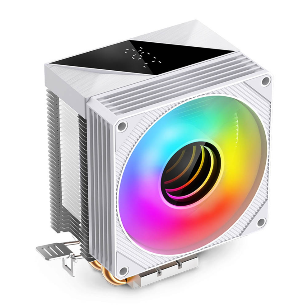 Kf200 Cpu Cooler Argb Quiet Fan 2 Heat Pipes Air Radiator For Fm1/Fm2/Am2/Am3/Am4/Am5 Pc Processor Heatsink 4851371726206