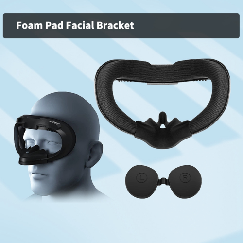 Breathable Face Mask Replacement for Interface Bracket Foam Pad 3in1 with Joystick Caps Quest2 2