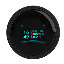 Wifi Natural Gas Sensor Tuya Smart Alarm Leakage Detector Fire Security Digital LCD Temperature Display
