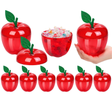 8 Pack Red Candy Containers - Teacher Appreciation, Wedding, Party Favors, Back to School Supplies