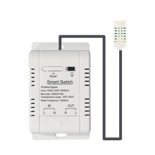 WiFi Smart Temperature and Humidity Switch with 1M Sensor 16A Supports Voice Control