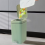 Small Trash Can with Lid Foot Pedal and Push-on Bathroom Ultra-Thin 6