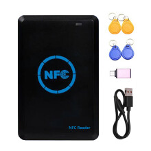 5-Band NFC Smart Chip Reader/Writer+2xCUID/UID Keychain 125K 13.56M Copier HID Duplicator Tag Clone ID IC Key