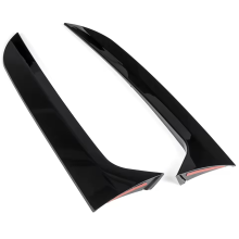 For for MK1 Glossy Black Car Rear Window Side Spoiler Canard Splitter Trim Spoilers 2007-2016