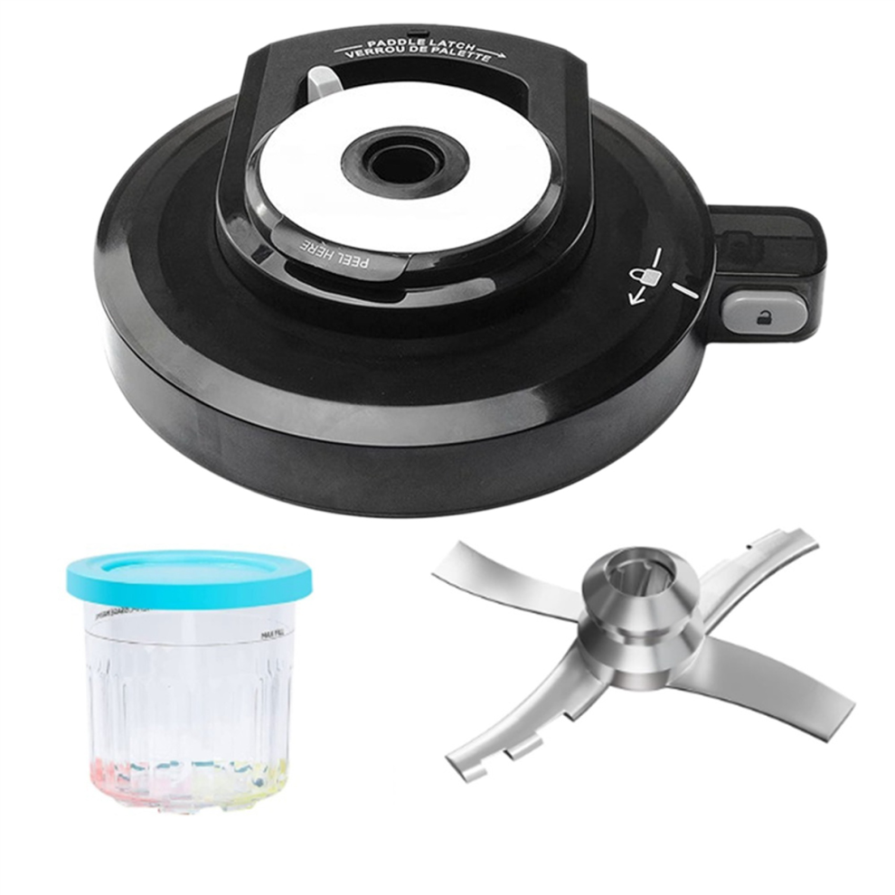 Outer Bowl Lid with Paddle and Container for NC301 NC300 NC299AMZ CN301CO Ice Cream Maker Blender Replacement Part-image-OPC-PJCBM2N-NEW
