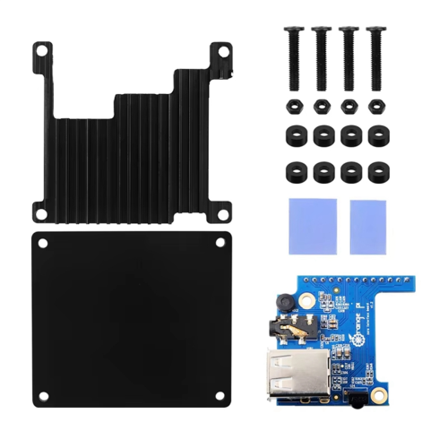 For Zero 3 Aluminum Case Metal Passive Cooling Shell Heatsink for 1 2 4GB Board 1