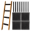 4 Pcs Bunk Bed Ladder Pads,with 8 Adjustable Hook & Loop Straps,Bunk Cover,Ladder Step Pads Loft 3