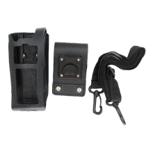 Walkie Talkie Leather Case Protective Sleeve Shoulder Bag for MTP3150 MTP3200 MTP3250 MTP3550 Radio