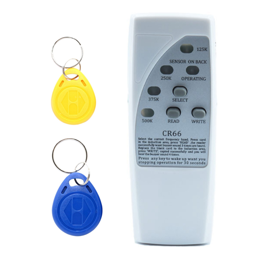 Handheld RFID Smart Chip Reader Writer+2X5200 Keychain 125Khz ID Copier Duplicator Tags Programmer for EM4305 T5577