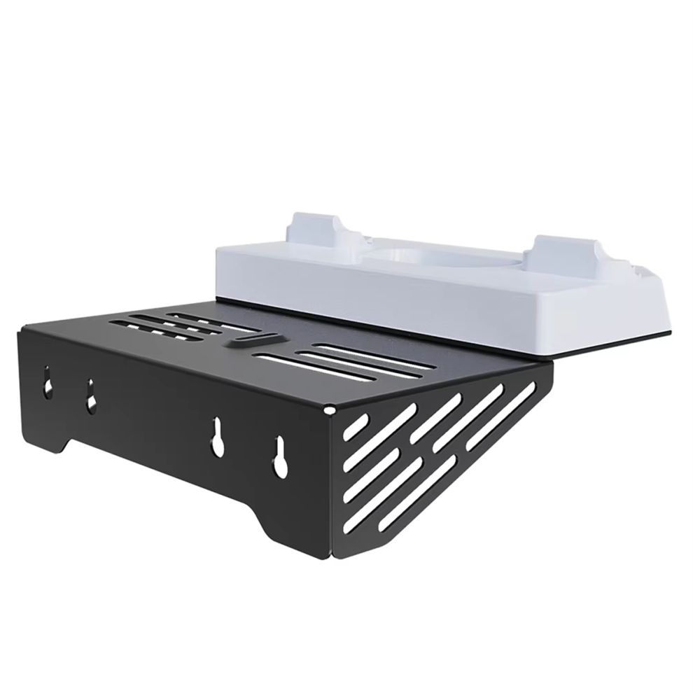 Photos - Console Accessory Shelf Floating Mount & Charging Station Wall Stand Metal Hanging Charger for and Slim Consoles Disc
