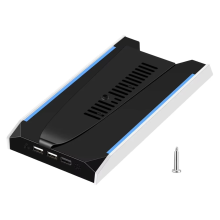 Cooling Stand for Pro Slim Cooler Base RGB Vertical with 8-Mode and 3-Speed Level Fan Holder 3 USB Ports