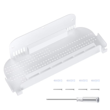 Wall Mount Stand Switch 2 Host Storage Rack Metal Holder for White