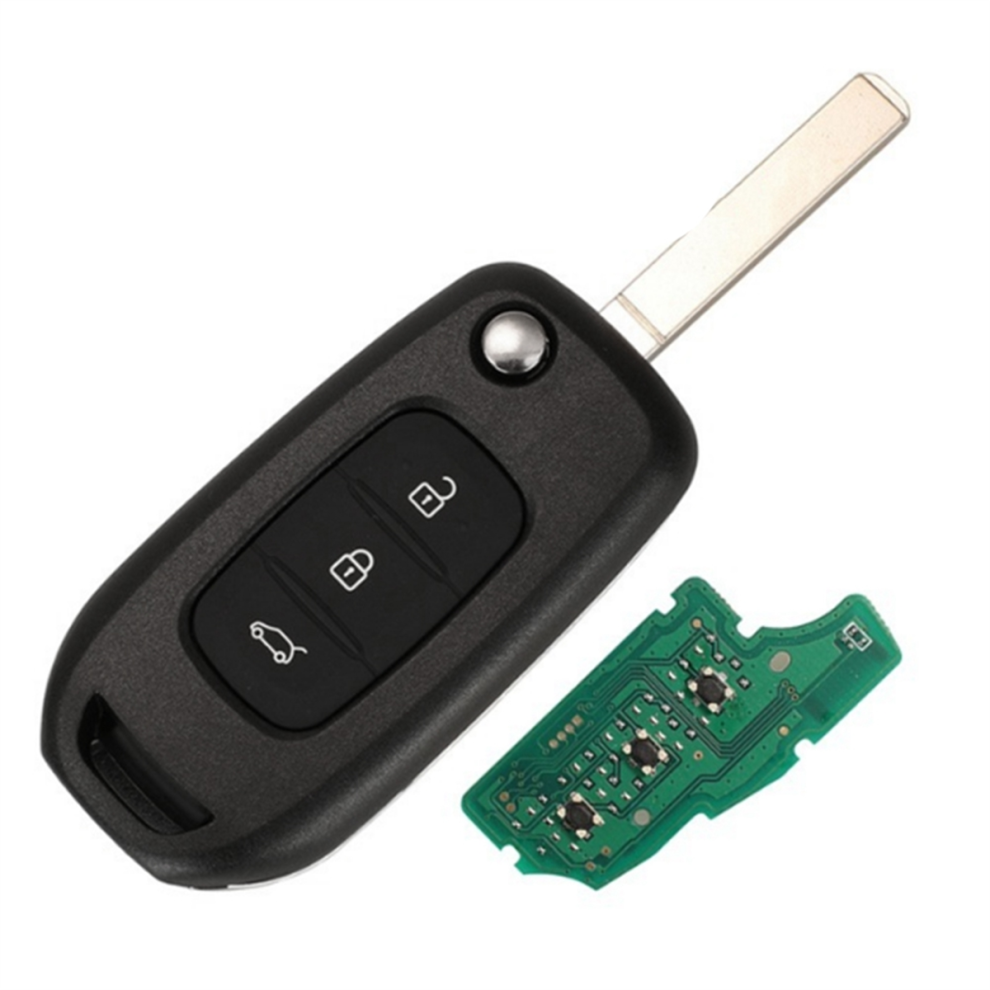 Car 3 Buttons Folding Remote Control Key Pcf7961m 4A Chip 433Mhz Va2 Blade For 4852145434716