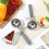 2Pcs 4oz Release Cookie Scoops Ice Cream Scooper with Trigger Portion Scoop Stainless Steel for Control 6