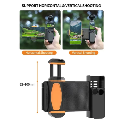For Pocket 3 Phone Holder Expansion Bracket Handheld Adapter for Camera Handle Accessories 2