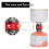 Outdoor Camping Visual Gas Tank Converter Refill Adapter Collection Valve 4